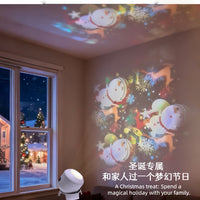 LED Snowflake Projector Light with 16 Patterns for Christmas and Halloween