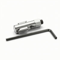 Screw Extractor with Hex Key Chrome Molybdenum Stripped Fastener Tool Heavy-Duty