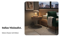 Round Pedestal Night Table Minimalist Design Small circular table modern aesthetic adaptable for Apartment Dwellers
