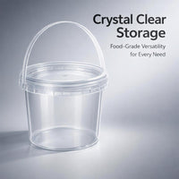 Bucket Lid for Milk Tea Packaging, Food Product Container Lid, Carry Handle Storage, Bin Bucket Lid  - Image 2