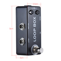 MOSKYAUDIO LOOP BOX Guitar Effects Pedal with Loop Channel Selector