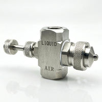 Adjustable Misting Nozzle Stainless Steel, Three-Fluid Air Atomization Spray Tip Nozzles for Dust Re - Image 8