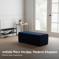 Comfy Crust Bench piece Bench playful Appearance Padded End-of-Bed Seat Creative Design Upholstered Comfort for Renters