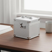 EVA Foam High-Density Foam Lining Graded Card Storage Box Portable Design Aluminum Trading Card Case Shockproof Scratch-Resistant for Travel