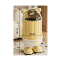 Cylindrical Cactus Trash Can Wastebasket Bin Indoor for Bedroom