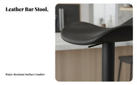 Adjustable Rotating Stool with Backrest Light Luxury Design Adjustable Pedestal Stool Padded Seat Built-in Footrest for Adults