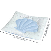 Double-Sided Cooling Mat Padded Border Gel Cooling Mat Square for Cats and Dogs