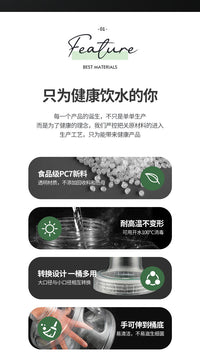 食品级pc透明可拆洗饮水机水桶家用饮水桶纯净矿泉水桶装储水空桶