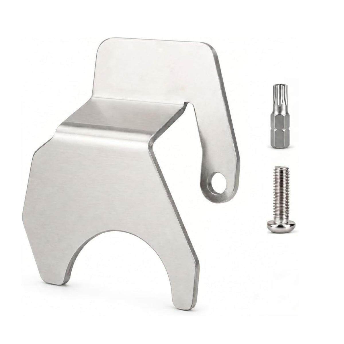 Tailgate Lock Protector Stainless Steel Tailgate Lock Bracket with Security Hardware Heavy Duty Auto Part for Truck Owners, Camping