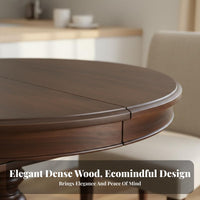 Durable Wood Wood Construction Oval panelpanel Table expandable Design fold-down panel Table Expandable Home Furniture Space-Saving for Apartment Dwellers, Homeowners, Families, Small Living Spaces, Dining Room, Kitchen, morning meal corner