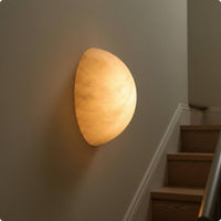 Marble Wall Sconce Artistic Rock-Textured Wall Sconce Easy to Install Home Lighting for Hallway, Staircase