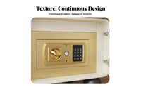 Bedside Table with Safe Modern Design Nightstand Multi-Functional Bedroom Furniture for Homeowners, Apartment Dwellers, Hotel Room