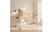 Stainless Steel Clothes Drying Rack Rust-Resistant Laundry Drying Rack Sturdy Furniture Heavy Duty for Balcony, Apartment