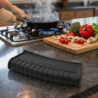 Silicone Pot Grip Cover Versatile Fit Heat Resistant Pan Grip Sleeve Soft & Comfortable Silicone Pot Ear Clip for Camping
