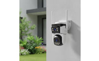 Cellular Triple-Lens Security Camera Motorized Three-Lens Security Camera for Homeowners, Builders, Farmers, Yards, Driveways, Construction Sites, Farms