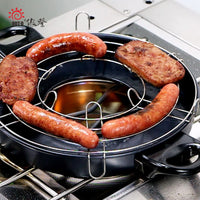 Portable Non-Stick Dual-Purpose Grill Pan for Travel