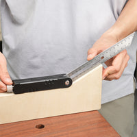 Adjustable Angle Ruler Woodworking Tool for Marking, Measuring, Metric and Imperial, Adjustable, DIY Dovetail, Ganwei