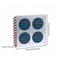 Air Cooled Condenser Sturdy Construction Finned Tube Evaporator