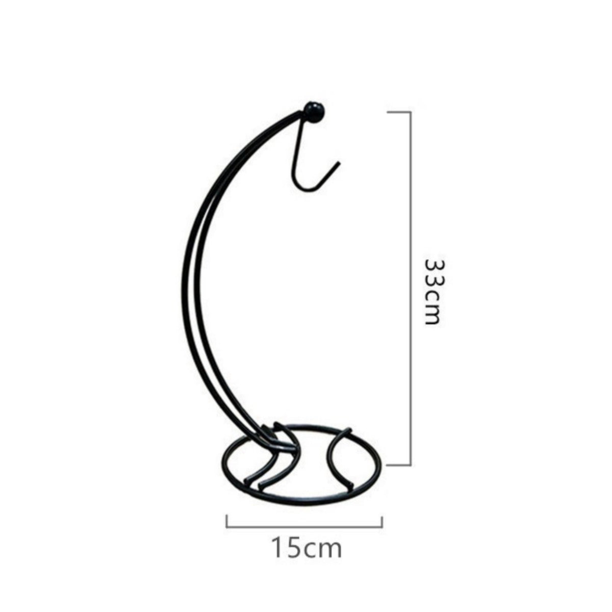 Banana Hanger Rack Double Hooks Small Fruit Holder Stand Stays Bananas Crisp