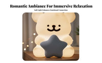 Romantic Gift Star Light Projector Music Box Walnut Wood Grain Finish Bedroom Atmosphere Light USB Powered for Women, Couples