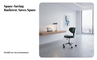 Ergonomic Rolling Chair Support rotate Seat Small Footprint for Workplace