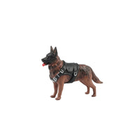 Small-Scale German Canine Figure with Harness Detailed Miniature German Canine Collectible Dog Figure Long-Lasting for Collectors