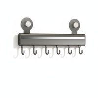 Kitchen Hook Rack Easy to Install No Wall Hook Storage Area-Saving