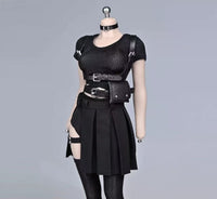 1/6 Scale Female Soldier Girl Group Outfit with Short Sleeve Shirt and Skirt