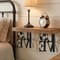 Iron Wall-Mounted Triangular Bracket with Anchor Pattern for Shelves