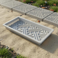 Stepping-Stone Form Embossed Paving Stone Form Shallow Outdoor Building