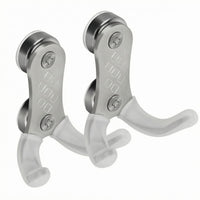 2 Pieces Coffee Accessory Hanger Brushed Silver Portafilter Holder Tool Installation Stainless Steel Hook Holder