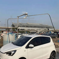 Double Swing Arm with Hose Stainless Metal Vehicle Wash Swing Arm Non-Retractable Hardware for Auto Automotive Specialists