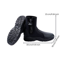 5mm Dive Boots with Hard Sole Treaded Dive Boots with Zipper Non-Slip Footwear Secure for Snorkeling