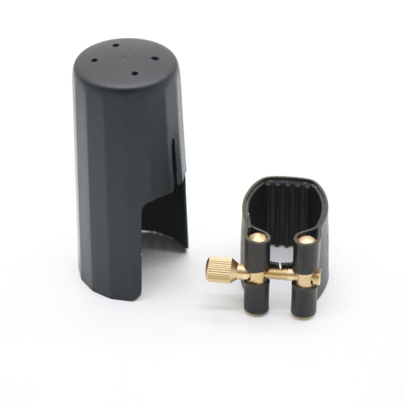 Saxophone Ligature and Mouthpiece Cap Set for Soprano and Alto/Tenor, Leather