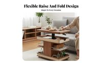 elevatingTop Rolling C-Table Height Adjustable Serving Cart With Casters Mid-Century Modernera Modern Aesthetic