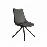 Upholstered rotating Armchair Cushioned Seat Dining Seating Modern Design space-saving for Homeowners, Office Workers