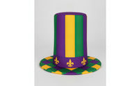 Mardi Carnival Headwear Hat Printed Carnival Top Hat Decorative for Photo Shoots