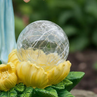 Solar Fairy Statue Illuminate in the Dark Resin Angel Statue LED Lights for Yard