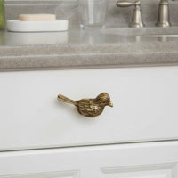 Bird Shaped Cabinet Knob Zinc Alloy Hollow Ball Cabinet Handle for Wardrobe