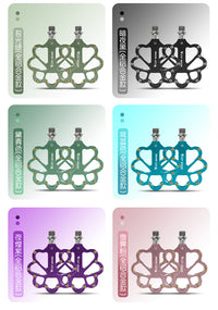 WEST BIKING Bicycle Pedals, Triple Bearings, Lubricated, Anti-Slip, Aluminum Alloy, Hollow Design