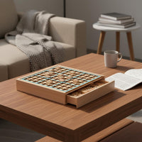 No Paper Needed Wooden Sudoku Board Learning Through Play Math Thinking Game Brain Training Sudoku Challenge Set Natural Wood for Classroom