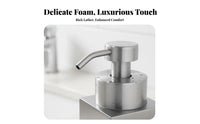 Countertop Foam Dispenser Refillable Foaming Soap Dispenser Modern Design Stainless Steel Soap Pump for Kitchen, Hotel