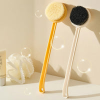 Soft-Bristled Bath Brush with Long Handle Nylon Back Scrubber with Long Handle Sturdy Detachable Shower Brush Portable for Adults