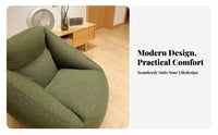 Inflatable Fabric Armchair Removable Cover Air Sofa Minimalist Design for Adults