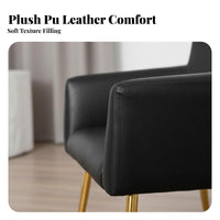 Curved Rear Tub Chair Comfortable Rearrest Upholstered Barrel Armchair Versatile Use Ergonomic Design for Students, Home Office