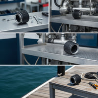 Marine Bellows Sleeve Corrugated Bellows Tube with Clamps Flexible for Boat Owners, Mechanics