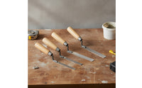 4 Pieces Tuck Pointer with Wooden Handle Sturdy Tuckpointing Tool Sturdy