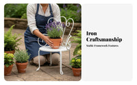 Miniature Chair Pot Holder adaptable Photography accessory Heart-Shaped Backrest