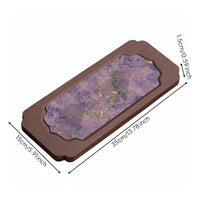 Chinese Design Tea Tray Waterproof Decorative Serving Tray Heat Resistant