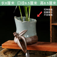 流水配件自制循环流水器加湿器陶瓷鱼缸配件增氧装置DIY创意搭配 时来运转（可以转动）